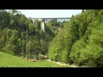 Quer durch die Schweiz - An den Sitterviadukten bei St. Gallen knnen wir mehrere Zge jeweils auf der SOB- und der SBB-Strecke beobachten. Zuerst sind zwei Flirts der SOB auf der Strecke nach Degersheim zu sehen. Wenig spter folgt auf dem SBB-Viadukt ein IC Genf-St. Gallen und zu guter Letzt noch ein Voralpen-Express nach Romanshorn, wiederum auf dem SOB-Sitterviadukt. Alle Aufnahmen stammen vom 10.05.2008.