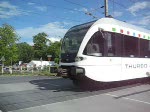 Eine RB der THURBO aus Kreuzlingen am B Landesgrenze. Gleichzeitig fhrt 01 1066 der UEF in Richtung Kreuzlingen Hafen um dort umzusetzen. 19. Juli 2008.