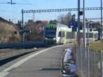 Ltschberger RABe 535 119 als S5 nach Neuchatel bei der Ausfahrt aus dem Bahnhof Kerzers.