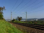 Umiken am 16. 9 .2007, die Re 460  Stratego!  stosst ihren Interregio nach Basel an mir vorbei, nchster Halt ist Frick.