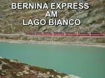 von Alp Grm kommender Bernina Express der gerade eine Lawinenverbaung  passiert hat.22.09.2009