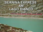 von Alp Grm kommender Bernina Express der gerade eine Lawinenverbaung
passiert hat.22.09.2009