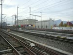 Beim Gterbahnhof in Aarau kommt der TGV nach Zrich angerauscht und nach 20 Sekunden ist wieder alles vorbei.