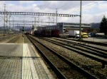 Ein ICN RABe 500 fhrt am 18.03.08 durch Muttenz in Richtung Basel SBB.