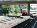 Flugzug und ICN in Glanzenberg.