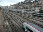 ICN und IC beim Gterbahnhof von St. Gallen am 24.01.09.
