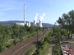 Vom 23.08-26.08.23 war zwischen Kadaň Prunéřov und Klášterec nad Ohří der Strom abgeschaltet.
Die Schnellzüge bekamen auf dem Stück eine Diesellok vorgespannt.
T669 0001 (770 001) ist am 25.08.23 mit 193 ...