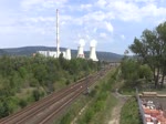 Vom 23.08-26.08.23 war zwischen Kadaň Prunéřov und Klášterec nad Ohří der Strom abgeschaltet. Die Schnellzüge bekamen auf dem Stück eine Diesellok vorgespannt. T679 1600 (781 600) ist am 25.08.23 mit 193 5 ...