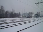 749 006-3 am 23.01.16 nach dem Tanken im Schneesturm in Čerčany.