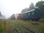 T669 0001 zu sehen am 13.09.14 mit einem Sonderzug Lužná beim Rangieren.
