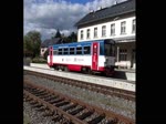 CD 810 289-9 in Bahnhof Sedlčany am 12. 10. 2026 verlässt nach Benešov u Prahy. Strecken 223.