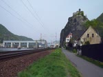 363 066-2 zu sehen am 25.04.15 in Ústí nad Labem-Střekov unterhalb der Burg Schreckenstein.