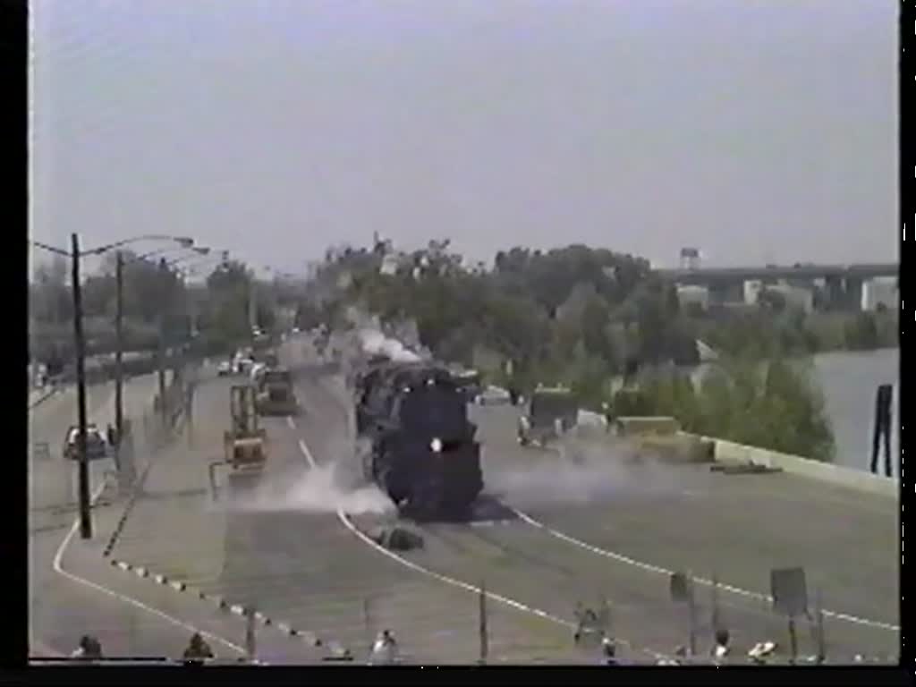 UP 3985 am 4. Mai 1991 auf der Parade bei der Railfair '91 in Sacramento (CA).