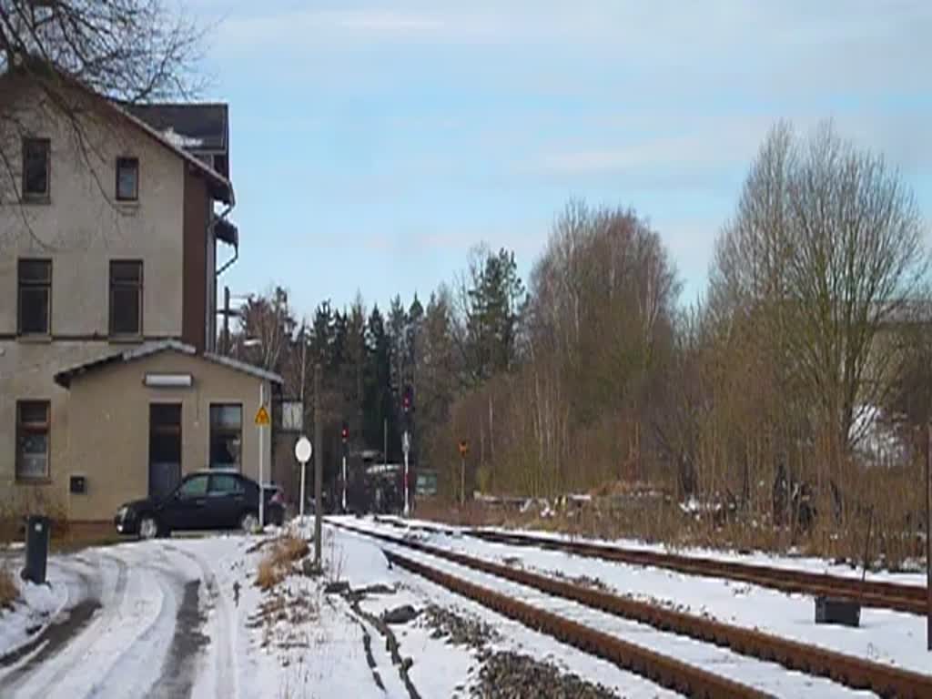 V 300 003 der SBW (232 684-1) zu sehen am 05.01.15 in Pöllwitz.