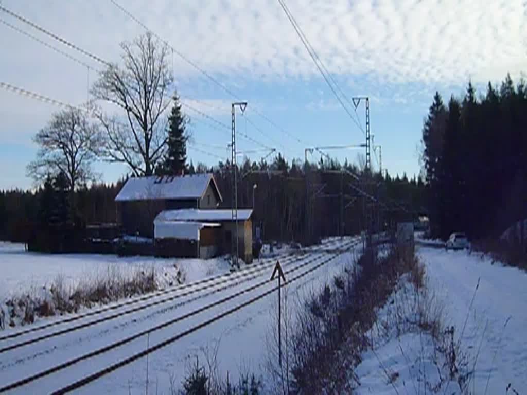 V 300 003 der SBW (232 684-1) zu sehen am 05.01.15 in Kornbach.