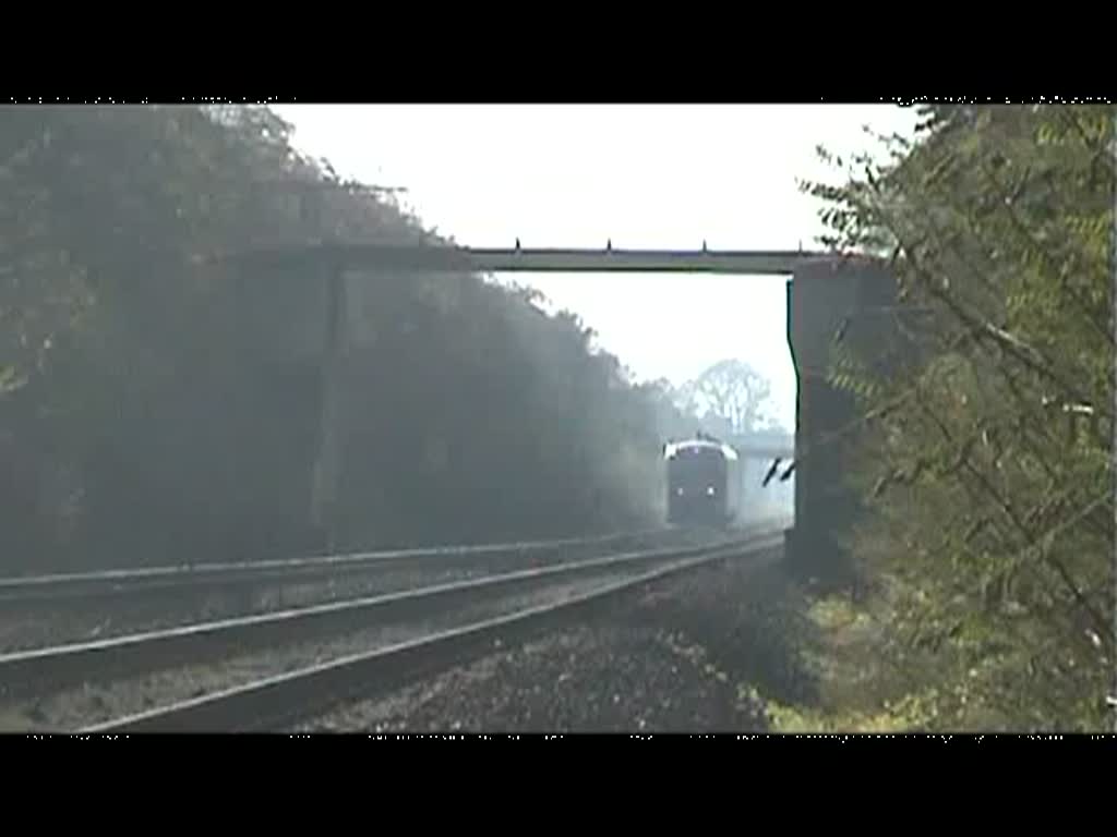 VT 642 als RE Gera - Leipzig gefilmt zwischen Reuden und Profen 07.11.2009