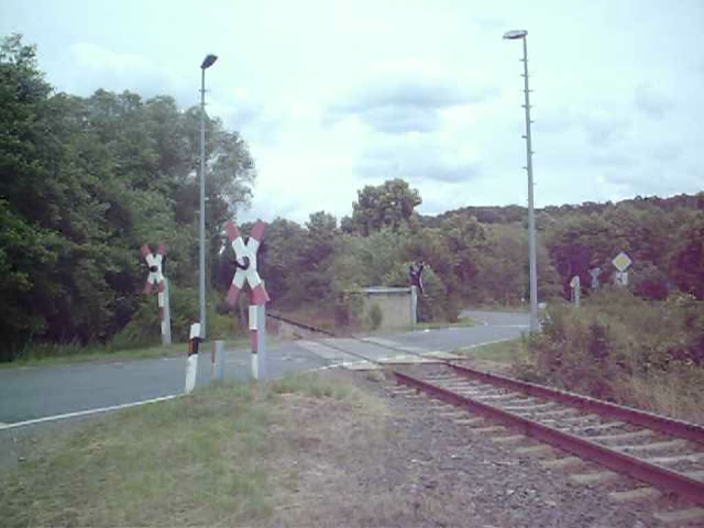 Wipperliese Einfahrt in den Bahnhof von Wippra.
12.07.08