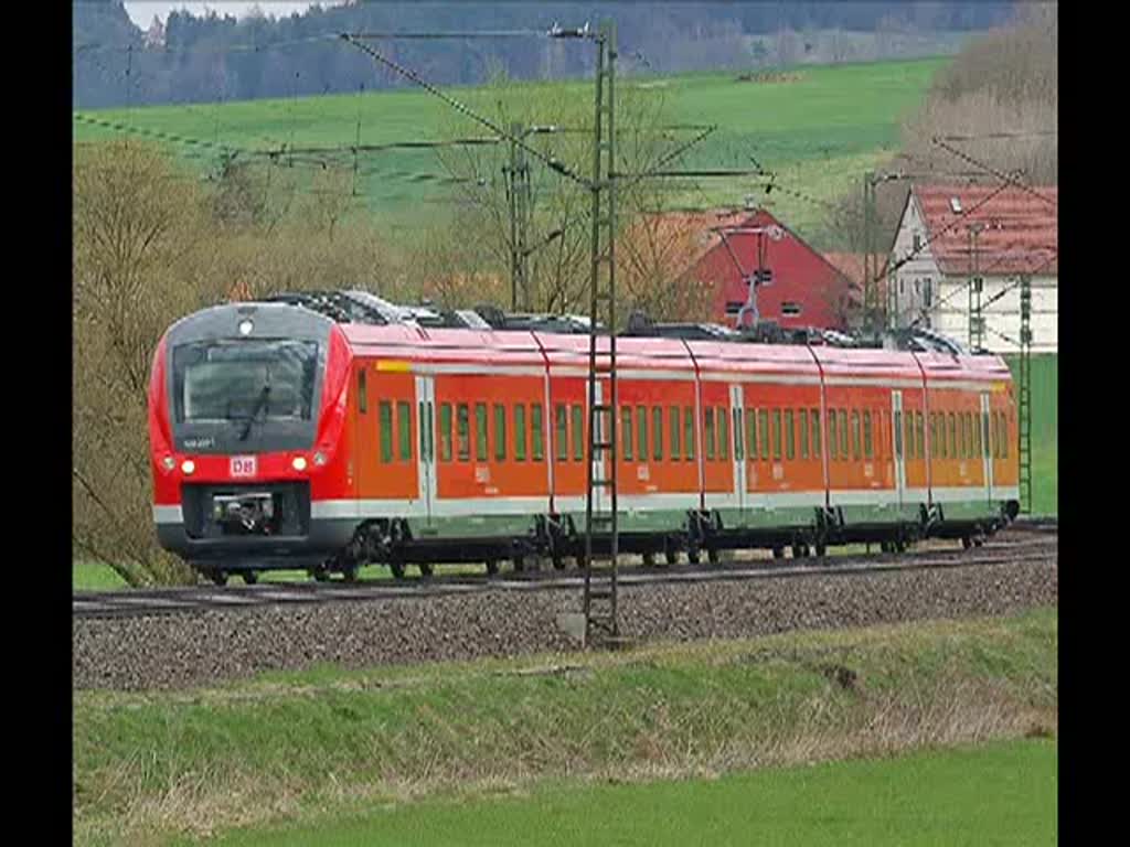 Zwei 440er berfhrungen in Richtung Sden konnte man am 09.04.2010 im Haunetal bei Neukirchen beobachten. Der ICE ist Bonus ;)